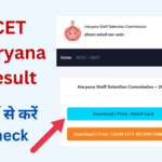CET Haryana Result 2023