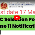 SSC Selection Post 11
